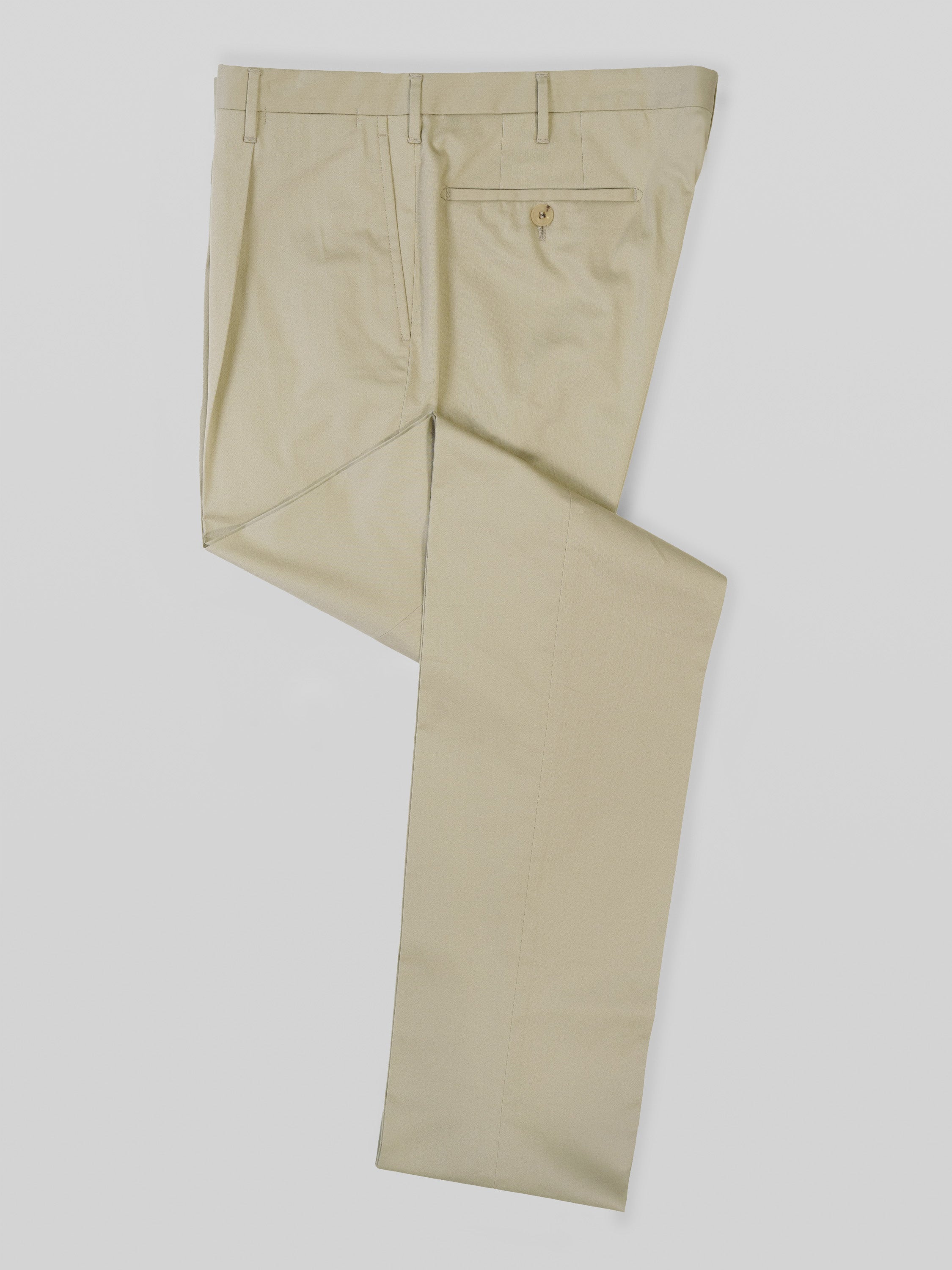 Pantaloni in cotone elastan beige chiaro